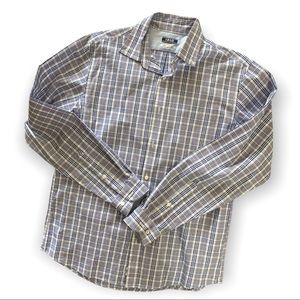 Mens Izod casual button down shirt size 15 1/2 plaid